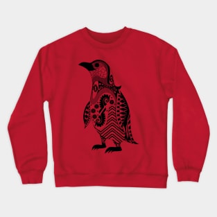 stylish penguin ecopop in mandala pattern Crewneck Sweatshirt